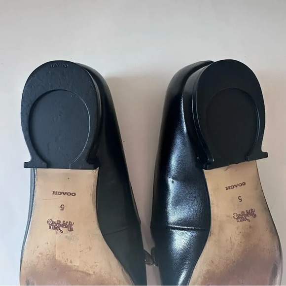 Coach Isabel Loafers in Black Leather Size 5B - Picture 8 of 14